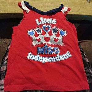 Little miss independent tank top